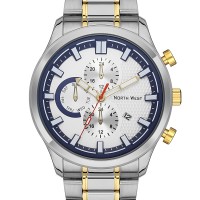 North West Çelik Kordon Analog Kol Saati NW-2116-D North West Çelik Kordon Analog Kol Saati NW-2116-D