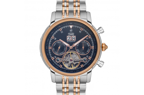Tiger Analog Çelik Kordon Otomatik Erkek Kol Saati TI-599M F Tiger Analog Çelik Kordon Otomatik Erkek Kol Saati TI-599M F