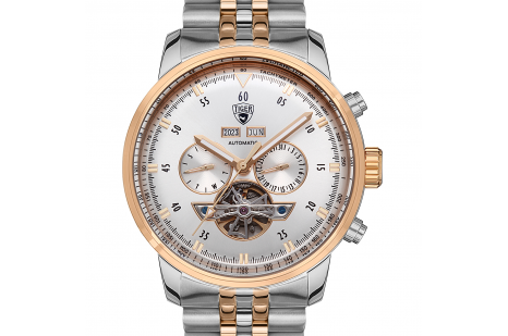 Tiger Analog Çelik Kordon Otomatik Erkek Kol Saati TI-594M E  Tiger Analog Çelik Kordon Otomatik Erkek Kol Saati TI-594M E