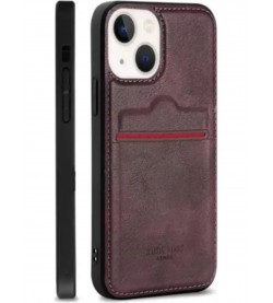 Kartlı Deri Kılıf Xiaomi Redmi Note 10 4G Bordo Kartlı Deri Kılıf Xiaomi Redmi Note 10 4G Bordo