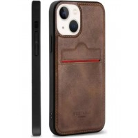 Kartlı Deri Kılıf Xiaomi Redmi Note 10 4G Kahverengi Kartlı Deri Kılıf Xiaomi Redmi Note 10 4G Kahverengi