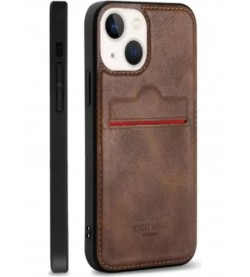 Kartlı Deri Kılıf Xiaomi Redmi Note 10 4G Kahverengi Kartlı Deri Kılıf Xiaomi Redmi Note 10 4G Kahverengi