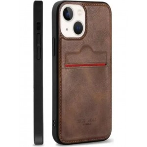 Kartlı Deri Kılıf Xiaomi Redmi Note 10 PRO 4G Kahverengi  Kartlı Deri Kılıf Xiaomi Redmi Note 10 PRO 4G Kahverengi