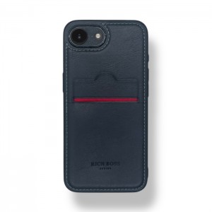 iPhone 16E Kartlıklı Lüx Deri Kılıf Lacivert iPhone 16E Kartlıklı Lüx Deri Kılıf Lacivert