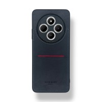 Redmi 14C Kartlıklı Lüx Deri Kılıf Lacivert