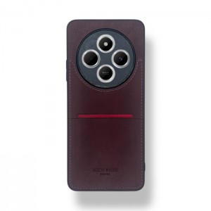 Redmi 14C Kartlıklı Lüx Deri Kılıf Koyu Kırmızı Redmi 14C Kartlıklı Lüx Deri Kılıf Koyu Kırmızı