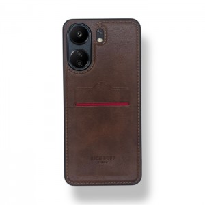 Redmi 13C Kartlıklı Lüx Deri Kılıf Koyu Kahve Redmi 13C Kartlıklı Lüx Deri Kılıf Koyu Kahve
