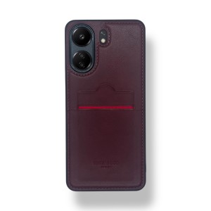Redmi 13C Kartlıklı Lüx Deri Kılıf Koyu Kırmızı Redmi 13C Kartlıklı Lüx Deri Kılıf Koyu Kırmızı