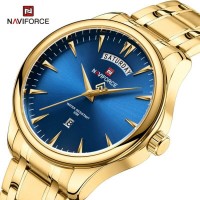 Naviforce Digital Analog Çelik Kayışlı Kol Saati 10075