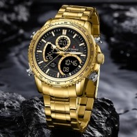 Naviforce Digital Analog Çelik Kayışlı Kol Saati 10023