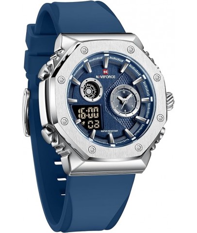 Naviforce Digital Analog Mavi Silikon Kayışlı Kol Saati 10030 Naviforce Digital Analog Mavi Silikon Kayışlı Kol Saati 10030