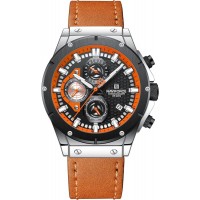 Naviforce Digital Analog Deri Kayışlı Kol Saati 10028