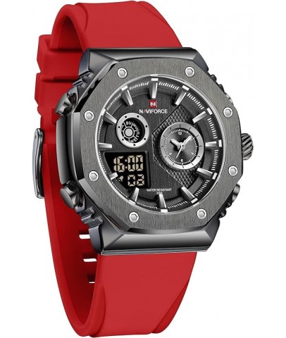 Naviforce Digital Analog Kırmızı Silikon Kayışlı Kol Saati 10029 Naviforce Digital Analog Kırmızı Silikon Kayışlı Kol Saati 10029