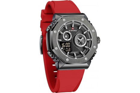 Naviforce Digital Analog Kırmızı Silikon Kayışlı Kol Saati 10029 Naviforce Digital Analog Kırmızı Silikon Kayışlı Kol Saati 10029