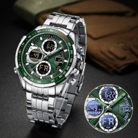 Naviforce Digital Analog Çelik Kayışlı Kol Saati 10021